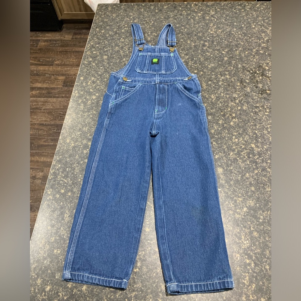 Boys John Deere Overalls Unlined, size 7, Excellent Condition, No Stains